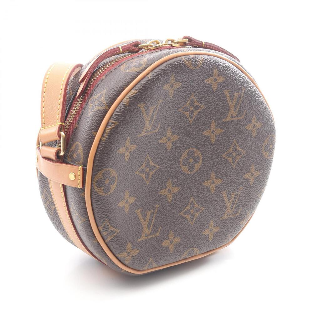 Louis Vuitton Boite Chapeau Souple Shoulder Bag Canvas Leather Monogram Brown